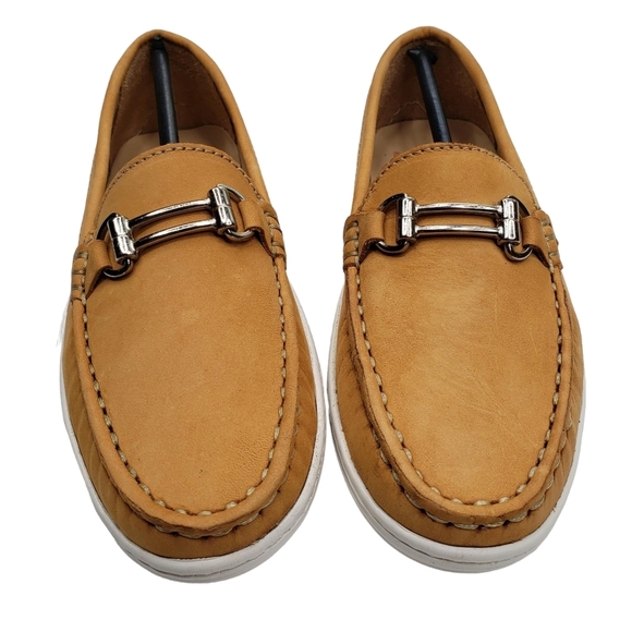 Marc Joseph | NIB Lexington Tan Nobuck Preppy Classic Leather Loafer Girl's 13.5 - Picture 4 of 14